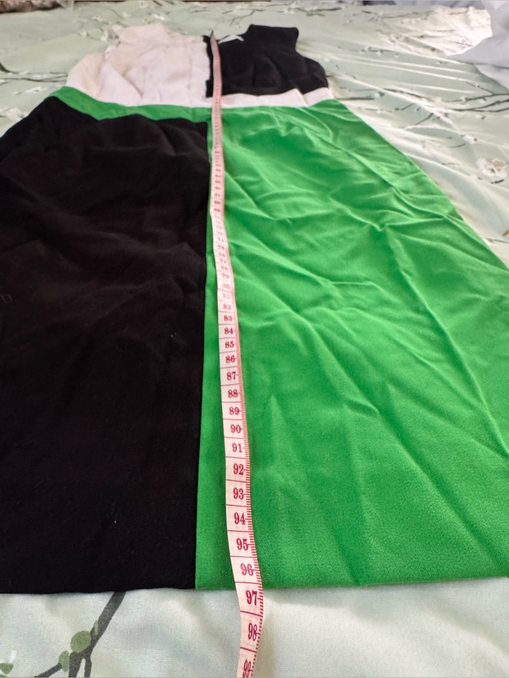 Calvin Klein Green Black White Sleeveless Maxi Dress-100% Polyester - Picture 9 of 10